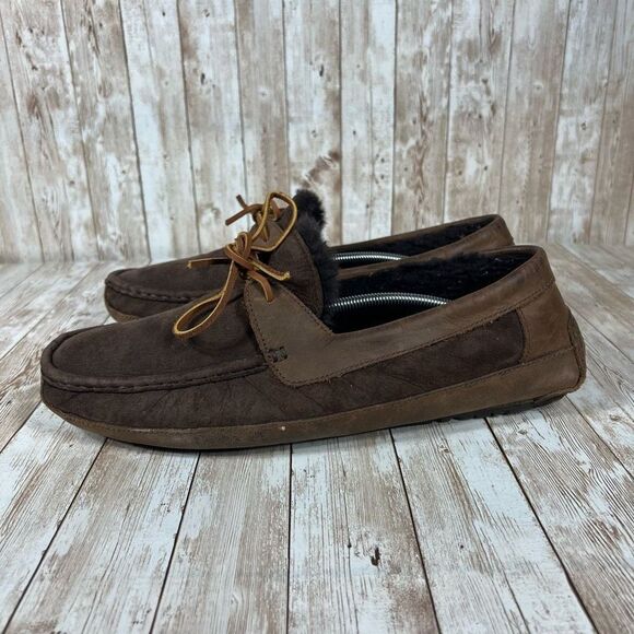 Ugg fleece shearling moc Mens 13‎ - Picture 2 of 5